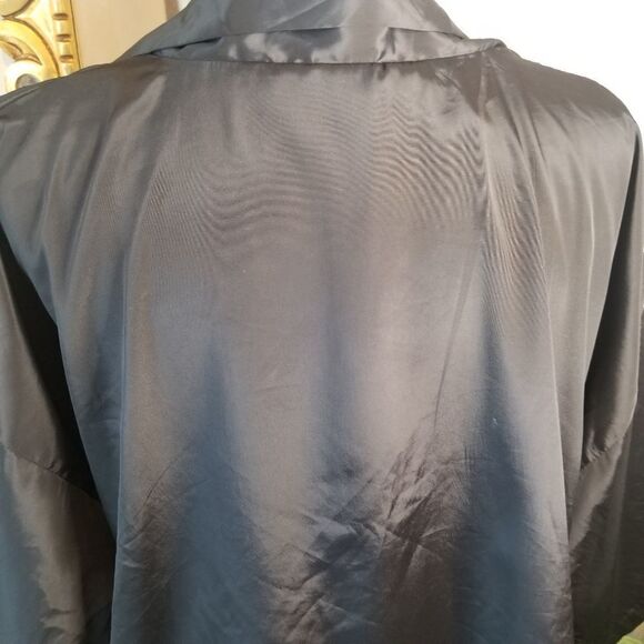 H&M Satin black/floral Kimono - Picture 4 of 8